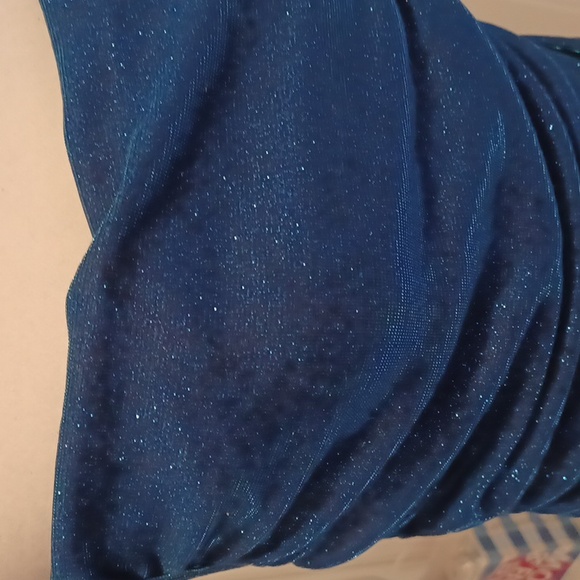 4/$60 New Blue Glittery "Evening" Tank Top - Size Small - Picture 2 of 9